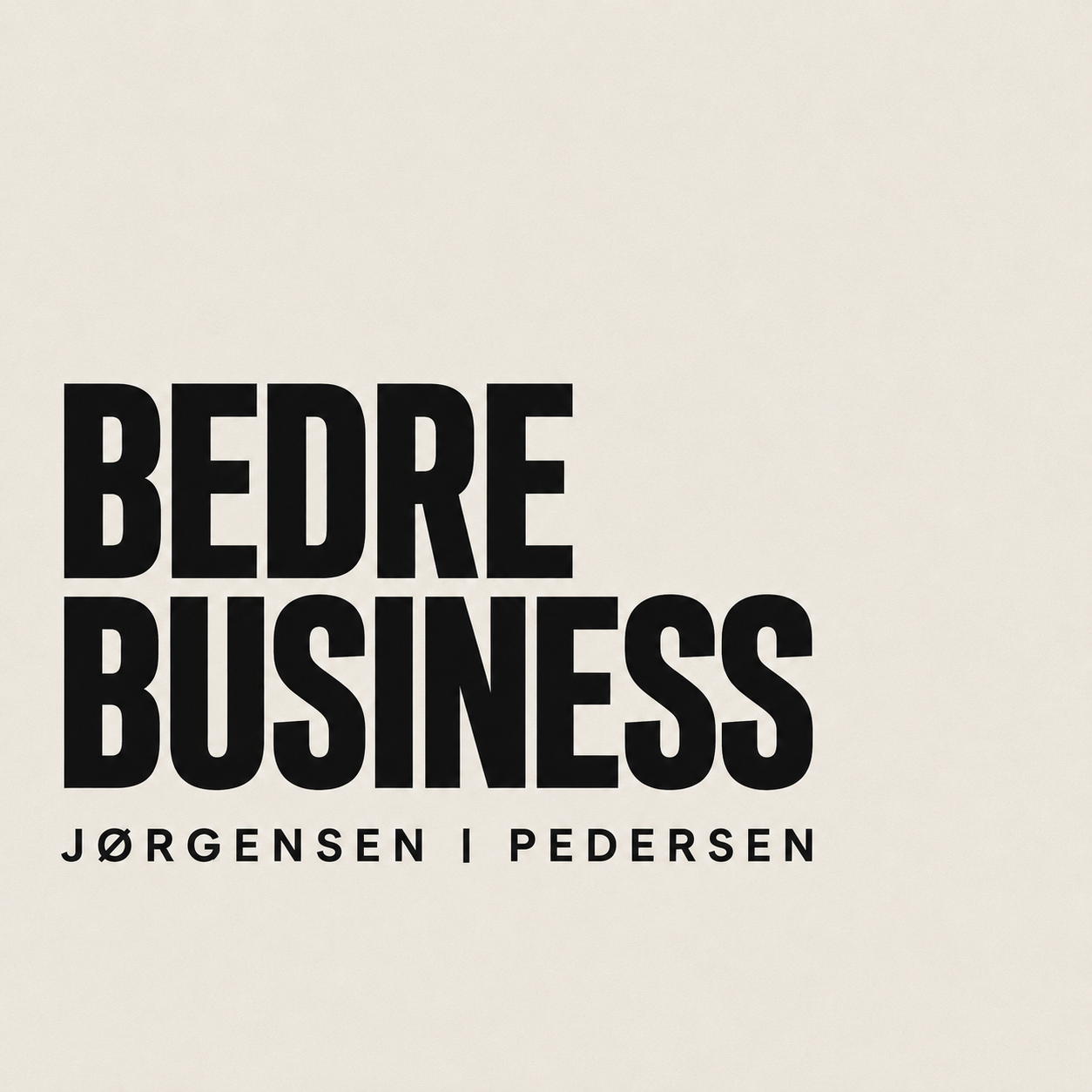 Plakat for podkasten Bedre business